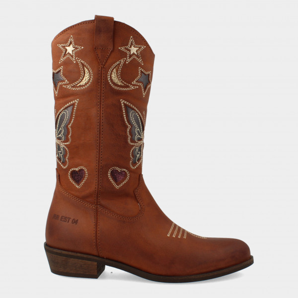 Cognac Cowboy Boots | Red-Rag 11182