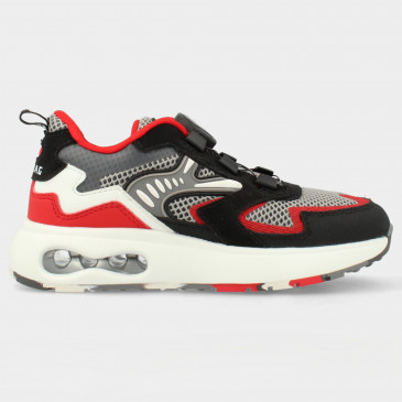 Grijs-Rode sneakers | 15851