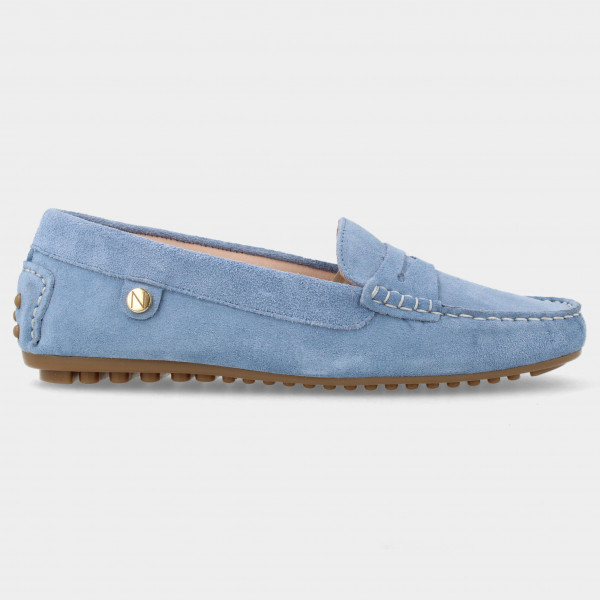 Licht blauwe mocassins | 82022