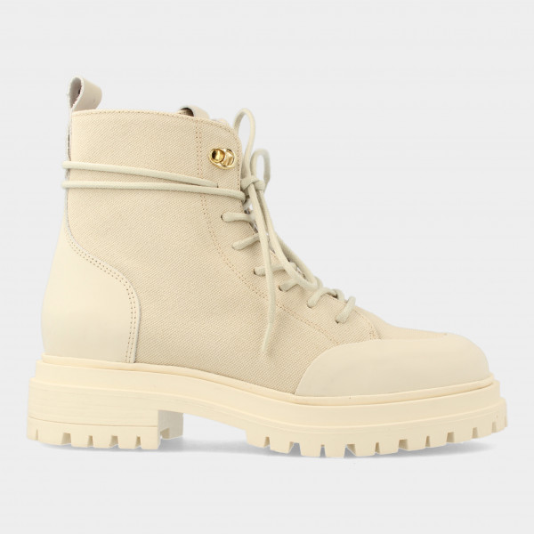 Beige Canvas Boots | Red-Rag 71348