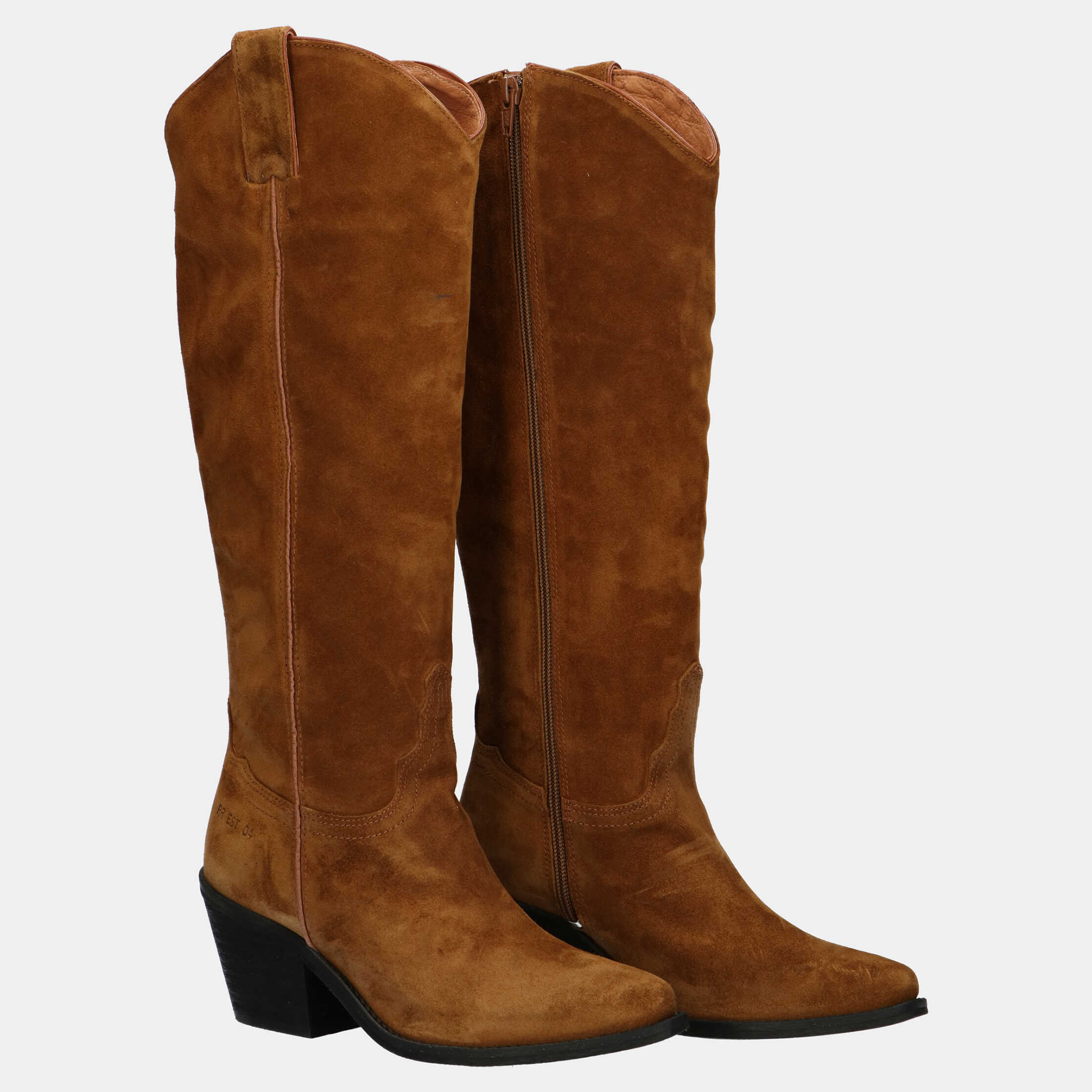 swagger cognac suede
