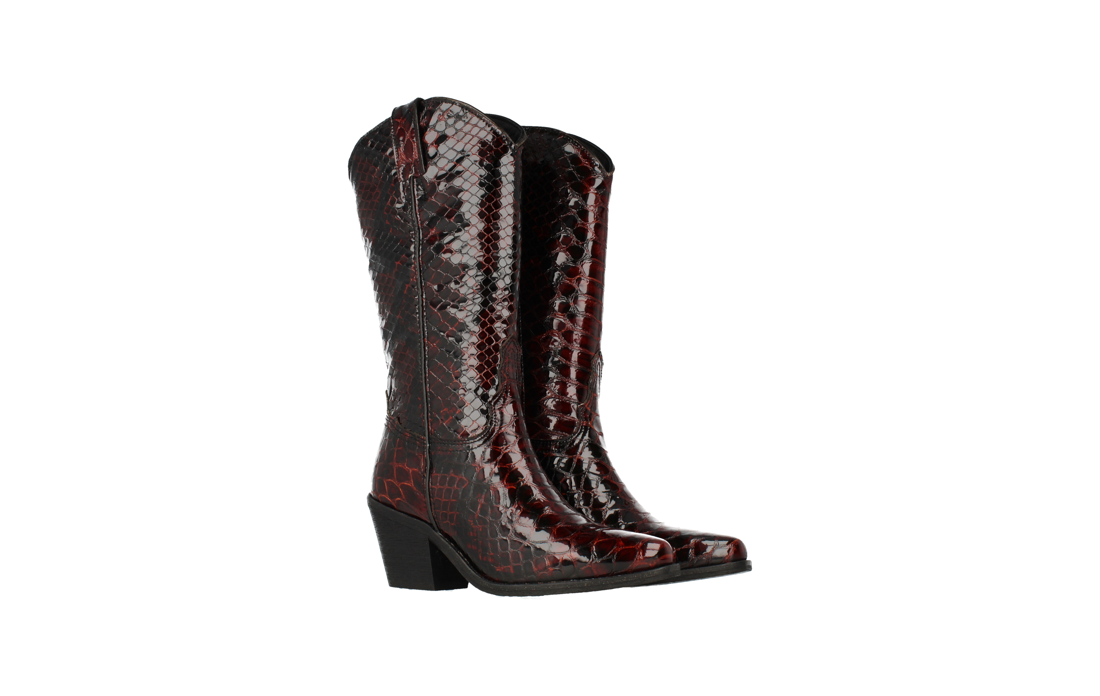 croco western boots
