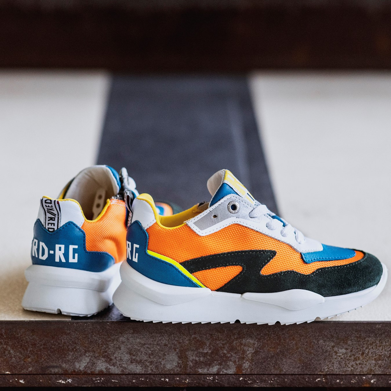 Oranje Sneakers | Red-Rag 13591