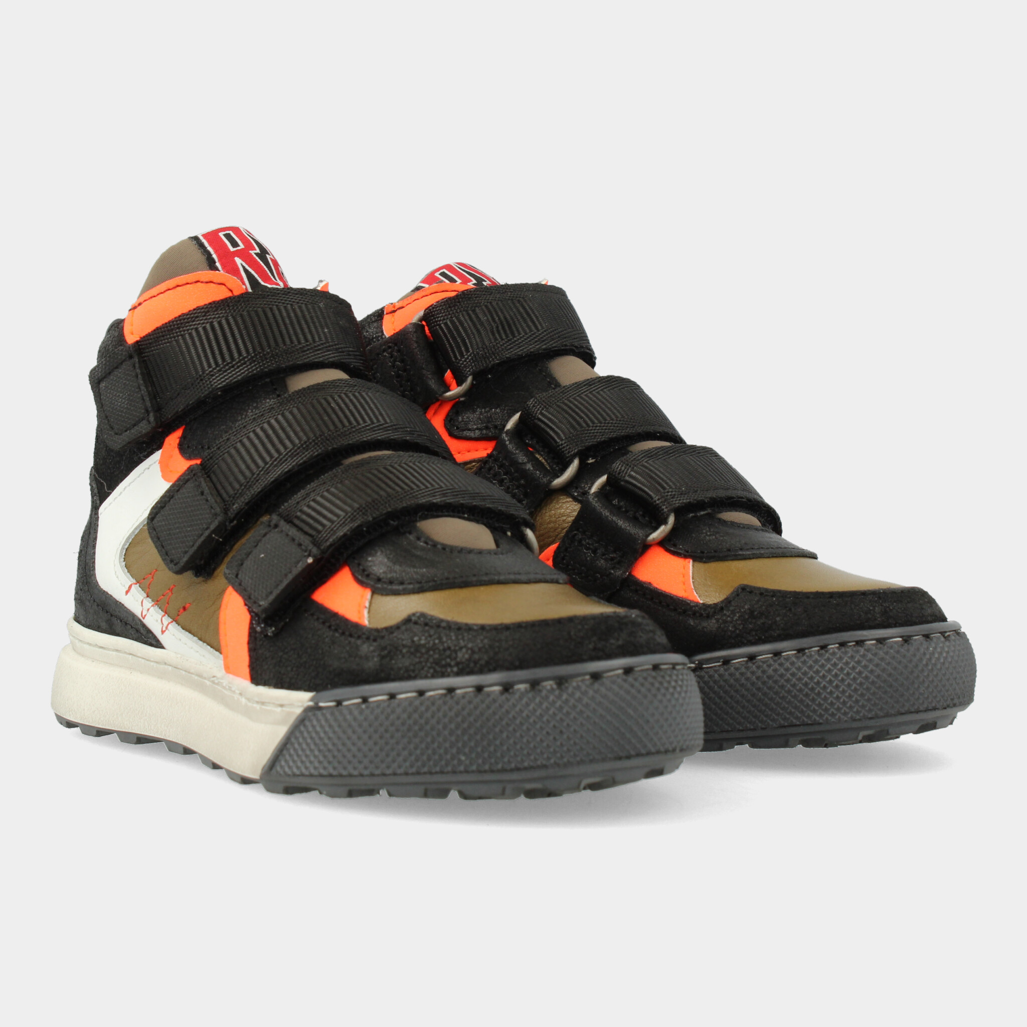 Hoge Groene Sneakers Met Klittenband Voor Jongens 13503 | Red-Rag