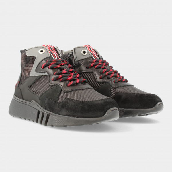 Hoge Zwarte Sneakers | Red-Rag 13529