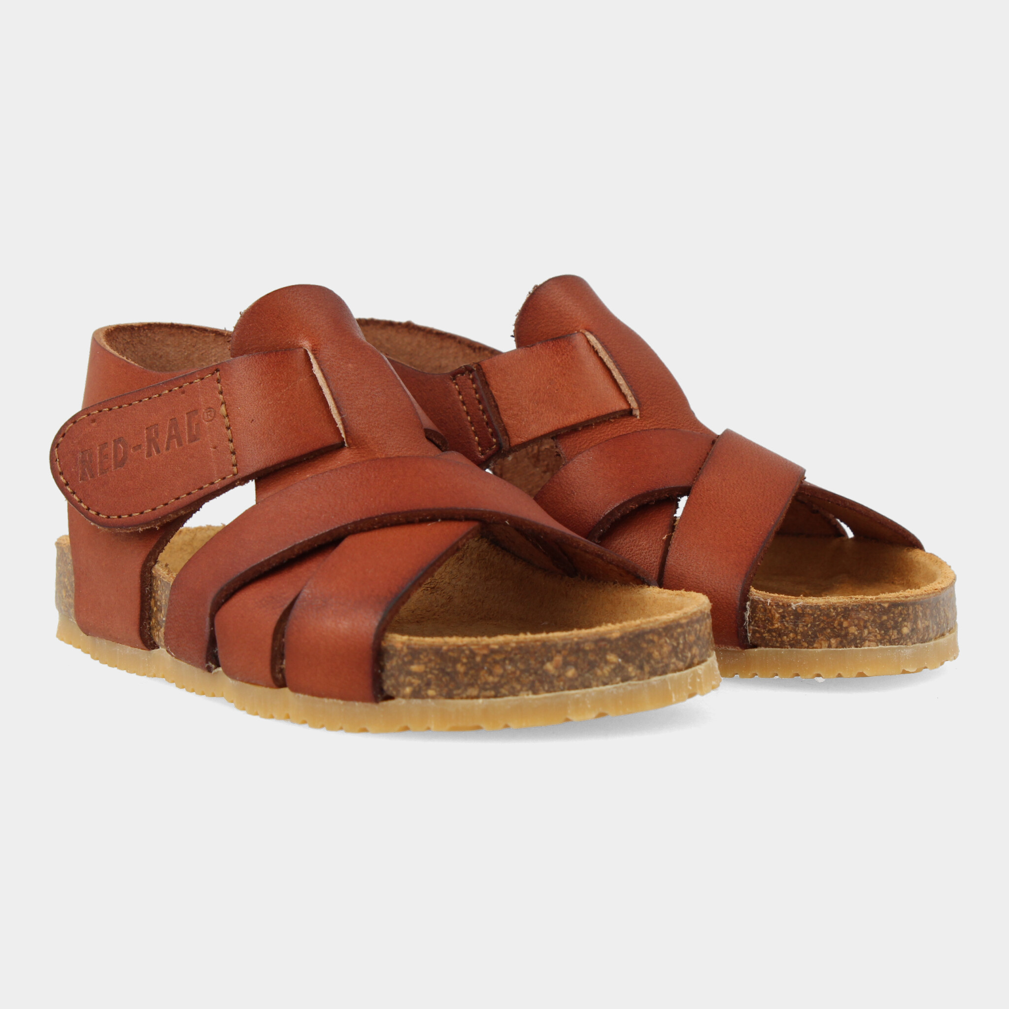 Red rag sandalen cognac clearance