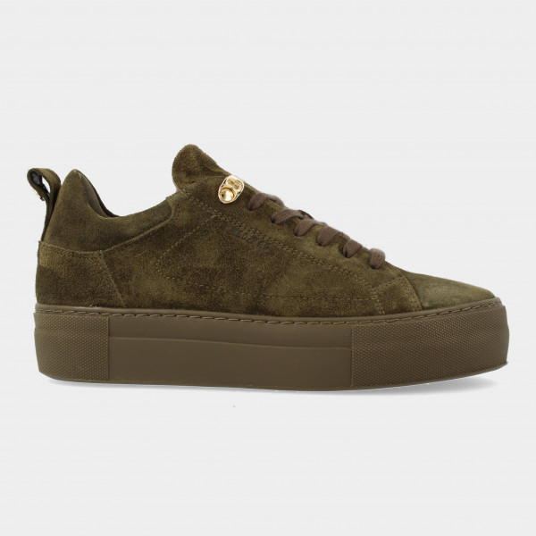 Groene Suede Sneakers Voor Dames 74462 | Red-Rag
