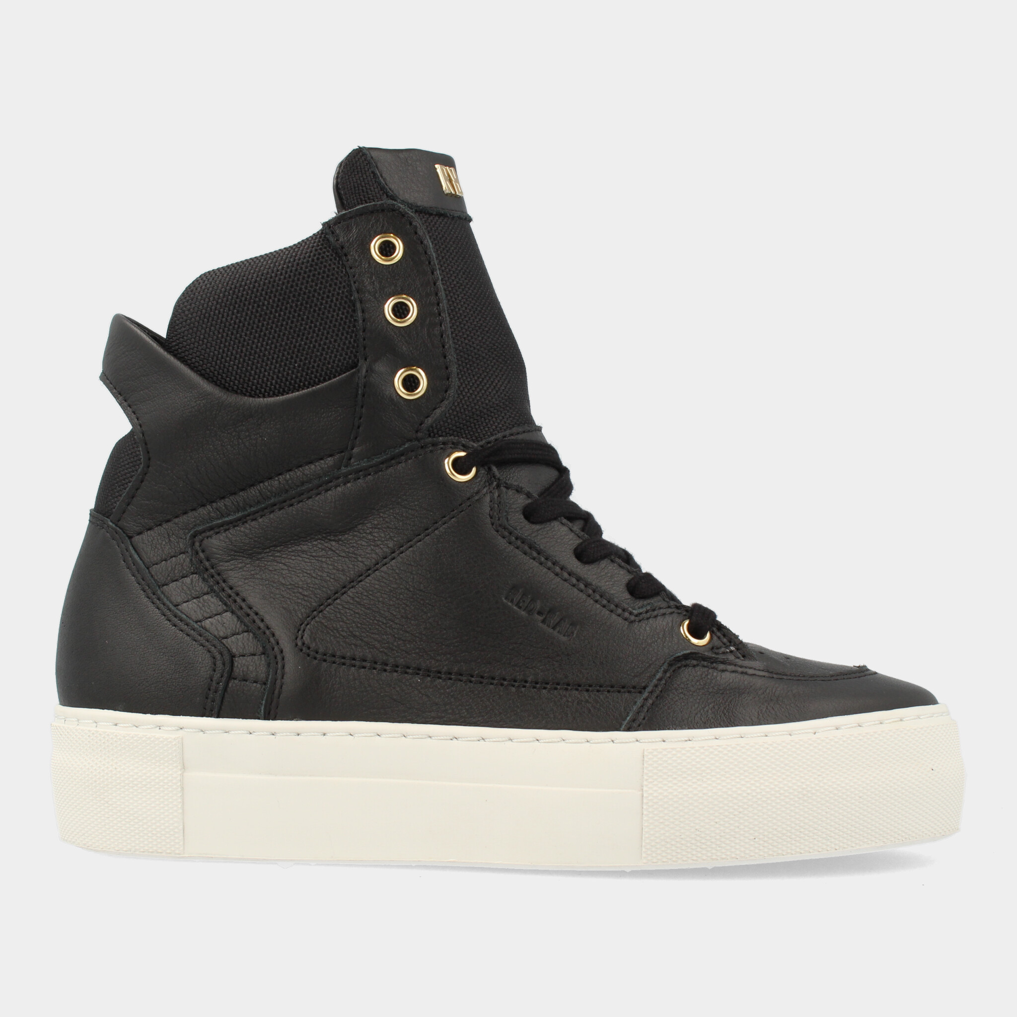 Zwarte Hoge Sneakers met Plateauzool - Uwantisell.nl