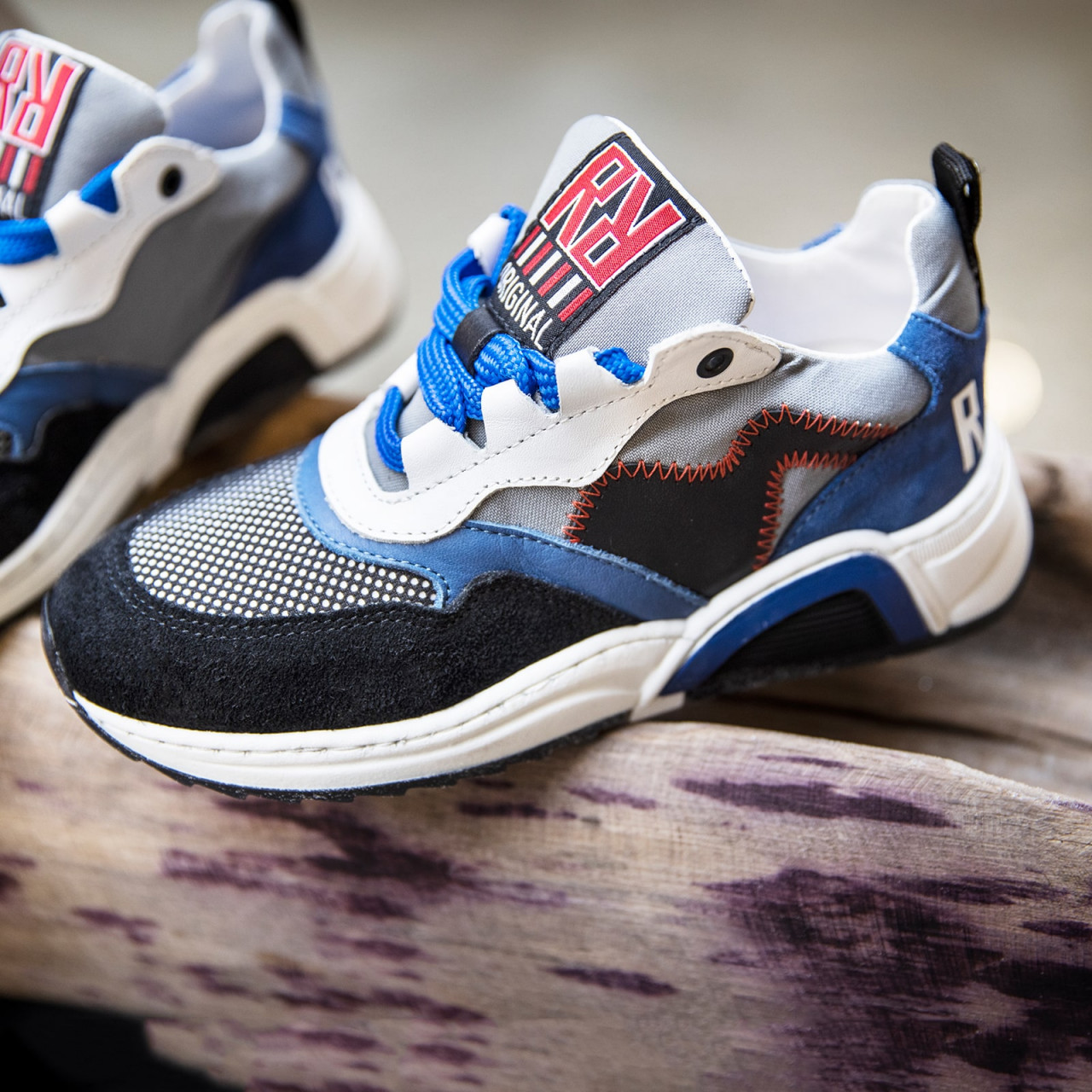 Grijs Blauwe Sneakers | Red-Rag 13089