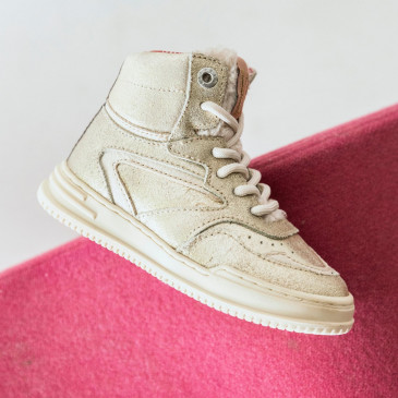 Hoge Gouden Sneakers | Red-Rag 13192