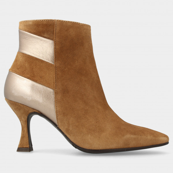 Beige enkellaarsjes | 78568