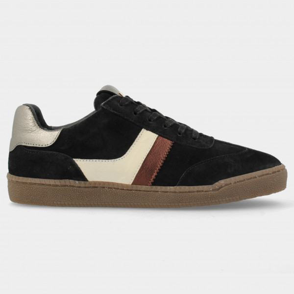 Zwarte lage sneaker | 74622