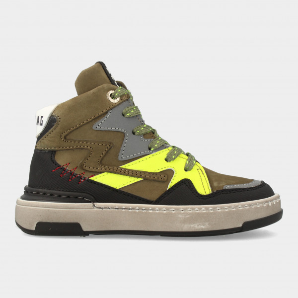 Hoge Groene Sneakers | Red-Rag 13633