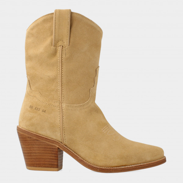Beige Cowboy Boots | Red-Rag 77090