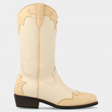 Beige western boots | 11242