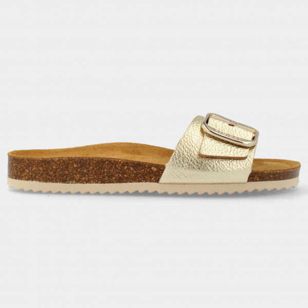 Goudkleurige slippers | 78190