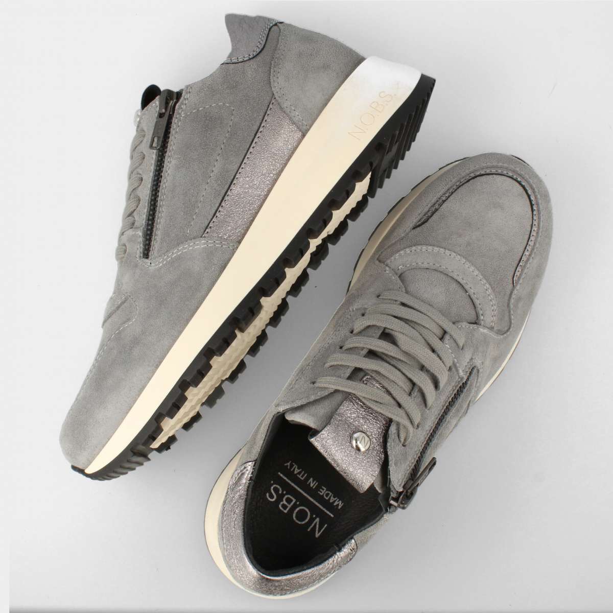 Grijze sneakers voor dames 86002 Red-Rag