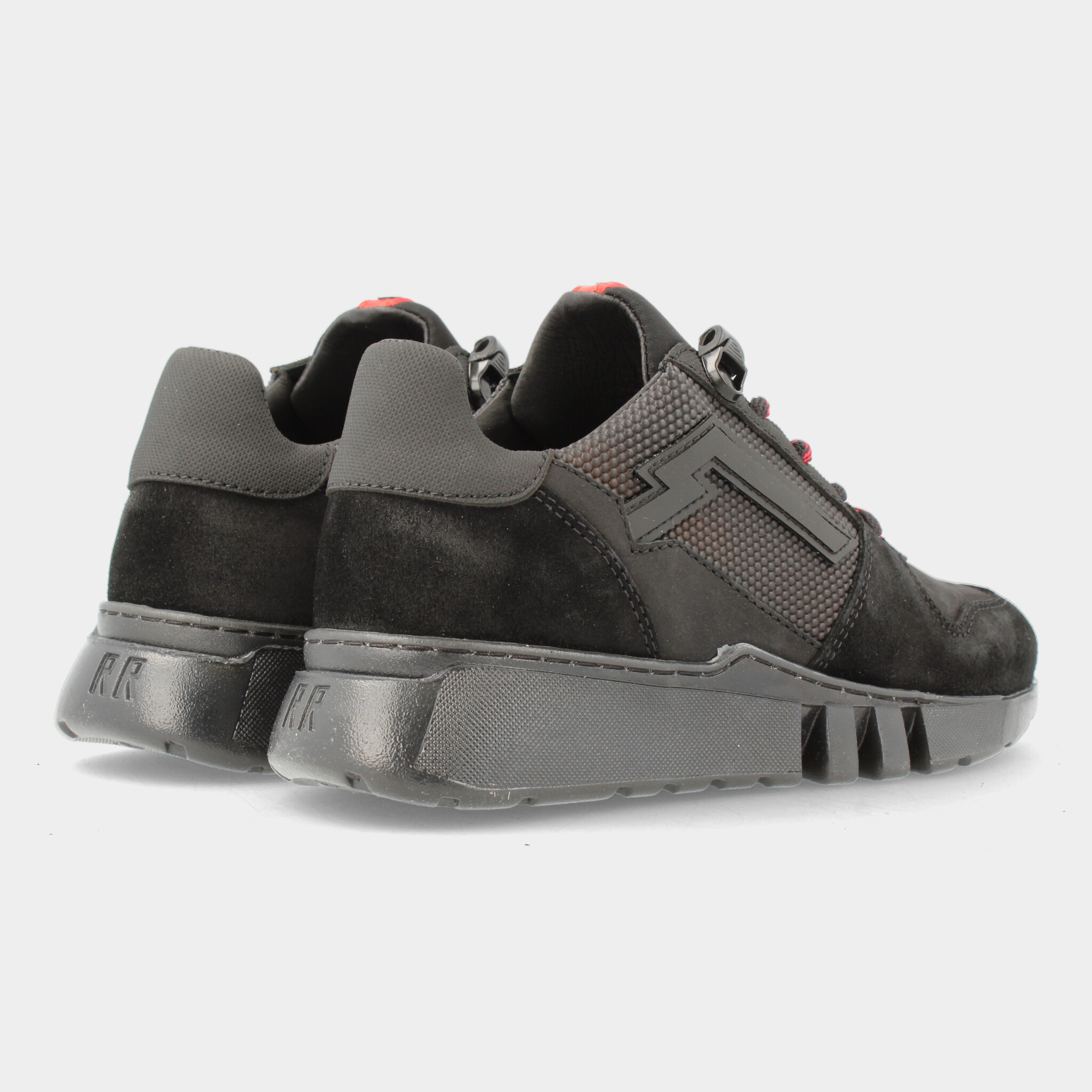 Leren Zwarte Sneakers Voor Jongens 13215 | Red-Rag