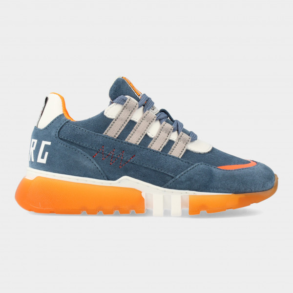Blauw Oranje Sneakers | Red-Rag 13593