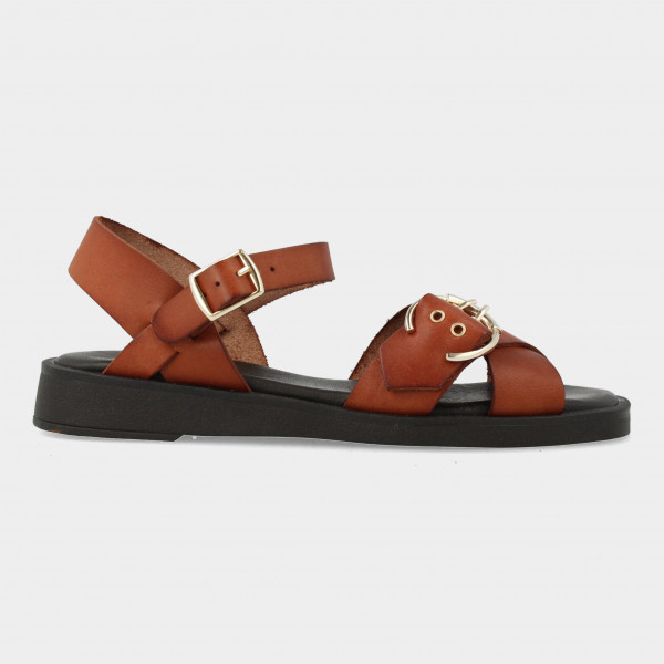 Cognac Sandalen | Red-Rag 79504