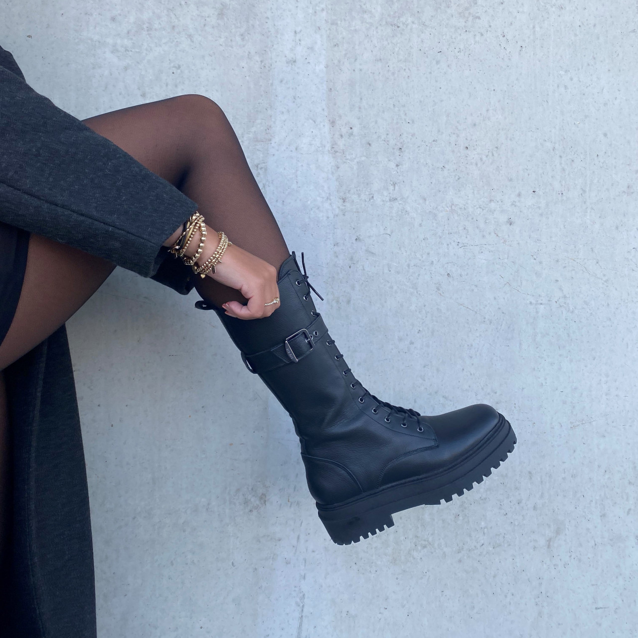 Red-Rag Red Rag 71210 Veterboots Laarzen Met Veters Dames Zwart - Schoenen .nl