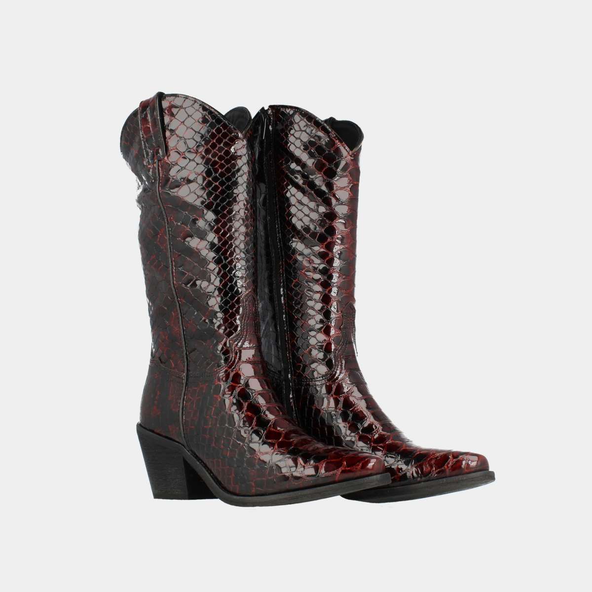 croco western boots