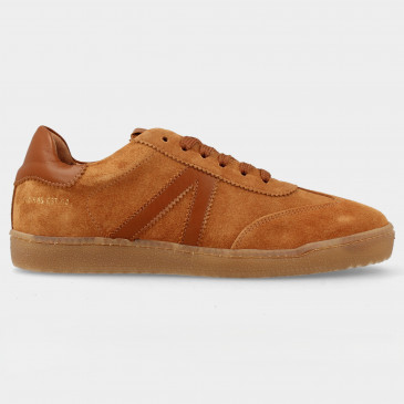 Cognac lage sneakers | 73410