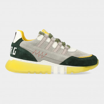 Grijs Groene Sneakers | Red-Rag 13593