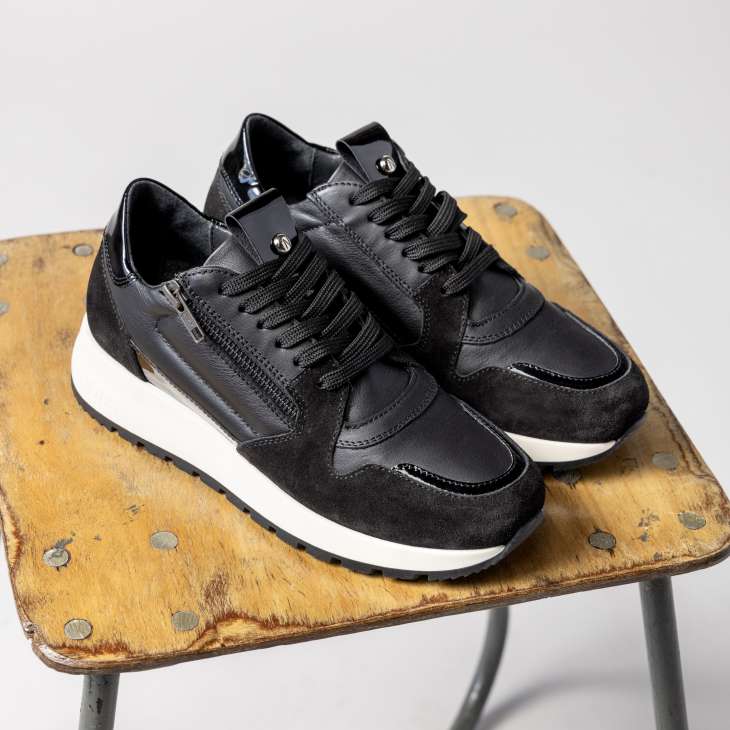 Red rag sneakers zwart outlet