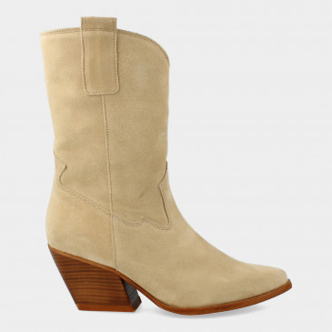 Beige western boots | 75012