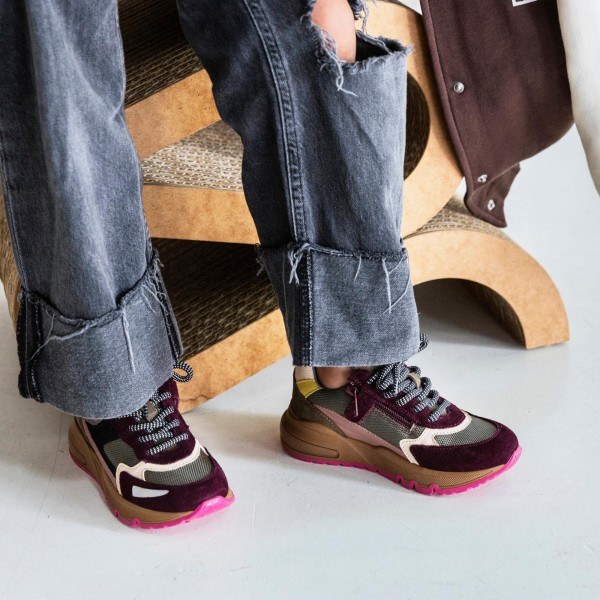 Bordeaux Sneakers | Red-Rag 13220