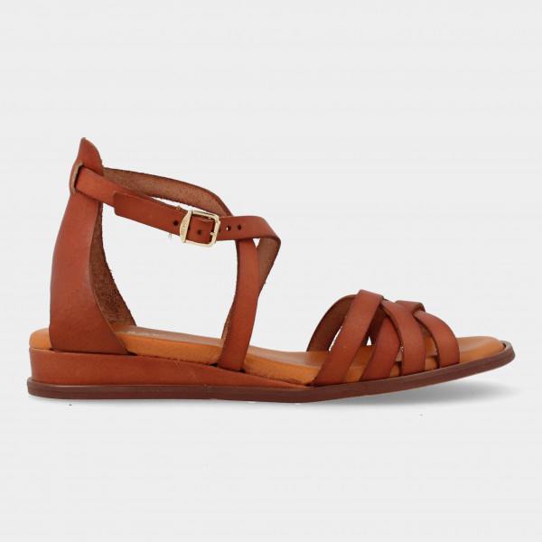 Cognac Sandalen | Red-Rag 79612