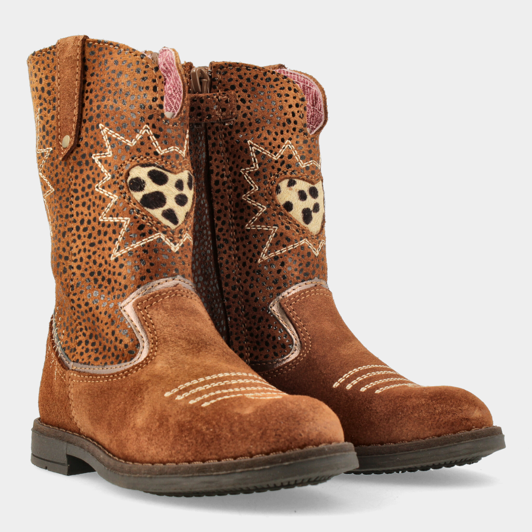 Cognac Cowboy Laarsjes Voor Meisjes 12054 | Red-Rag