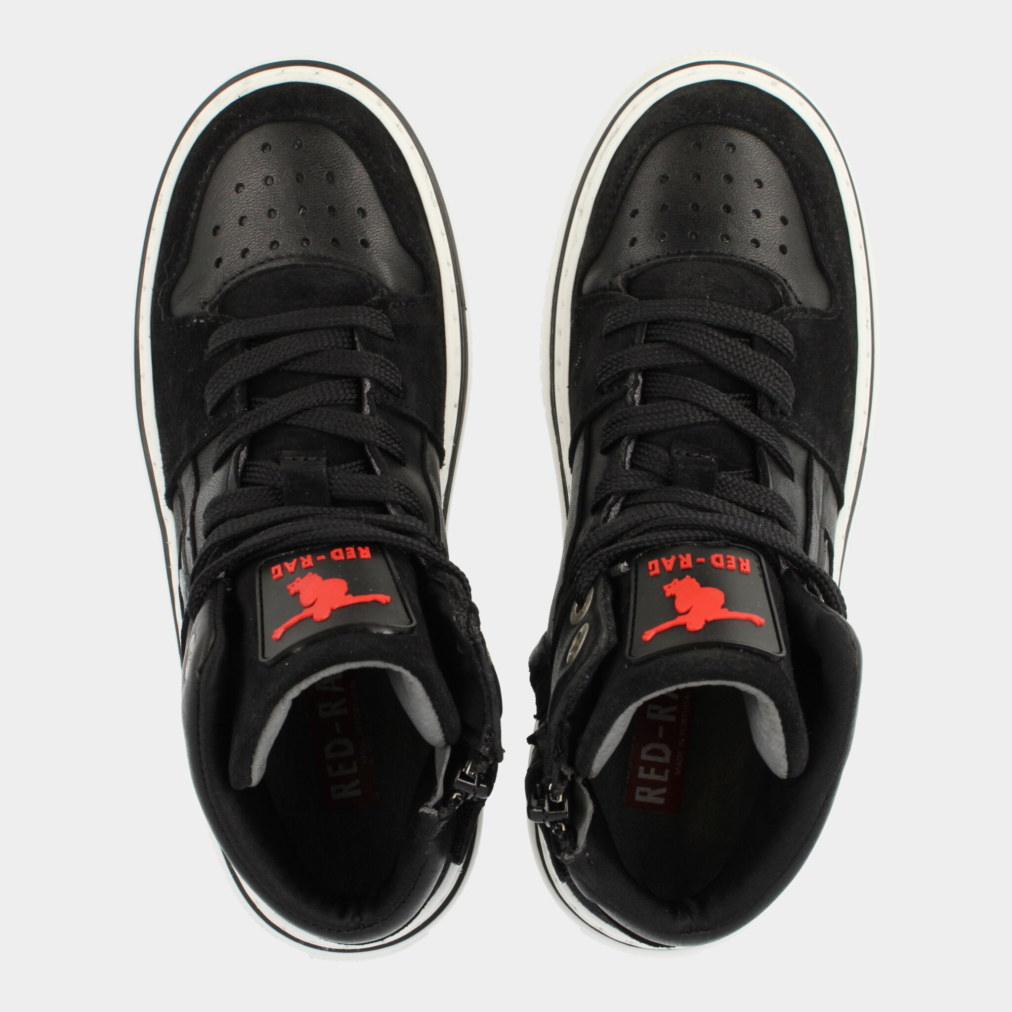 sneakers red rag