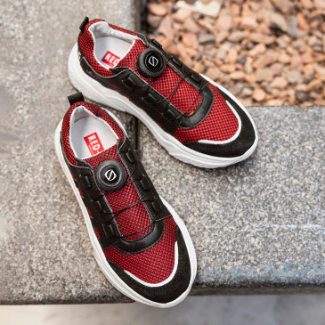 Rode Sneakers | Red-Rag 13727