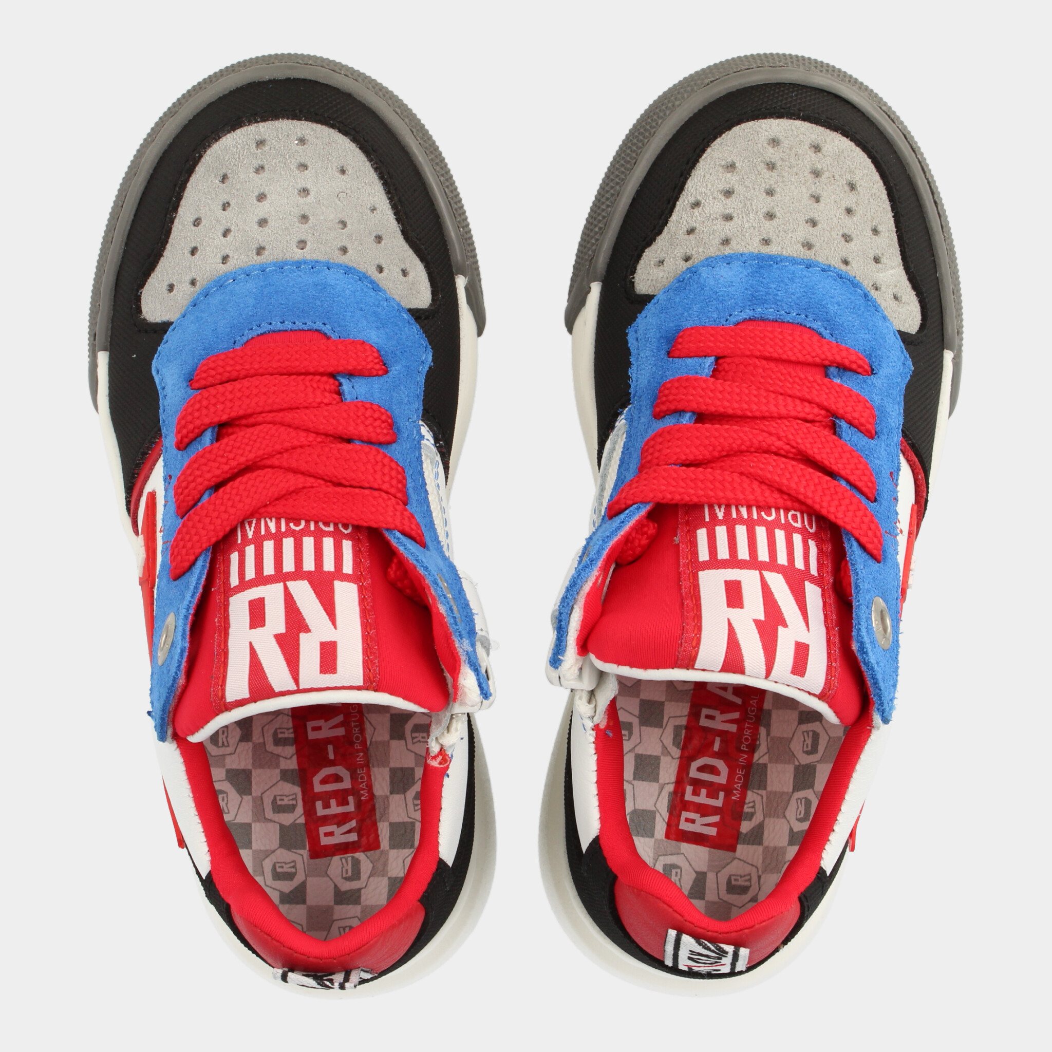 Wit Grijze Sneakers Red Rag 13569 Sneakers Boys Red Rag