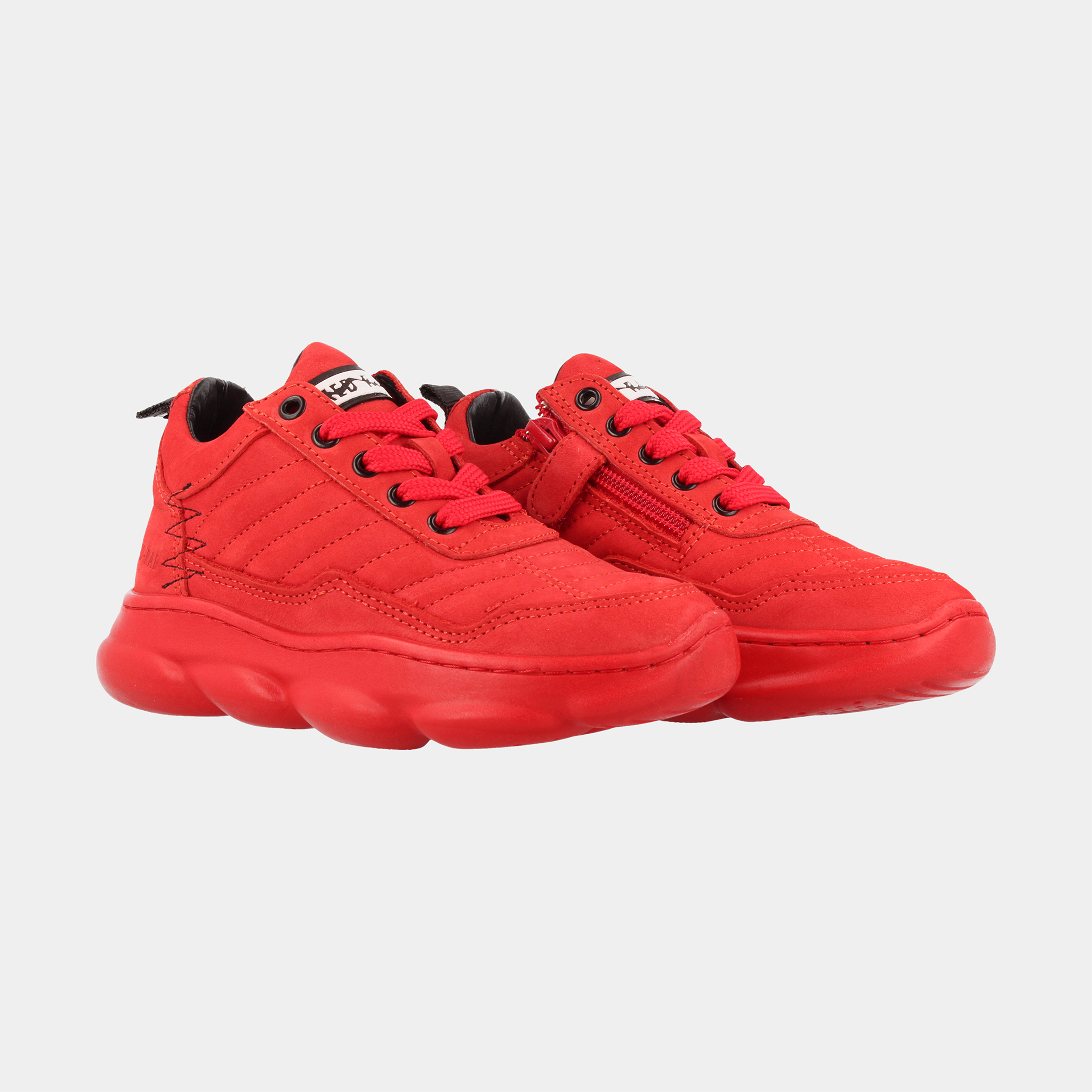 sneakers red rag