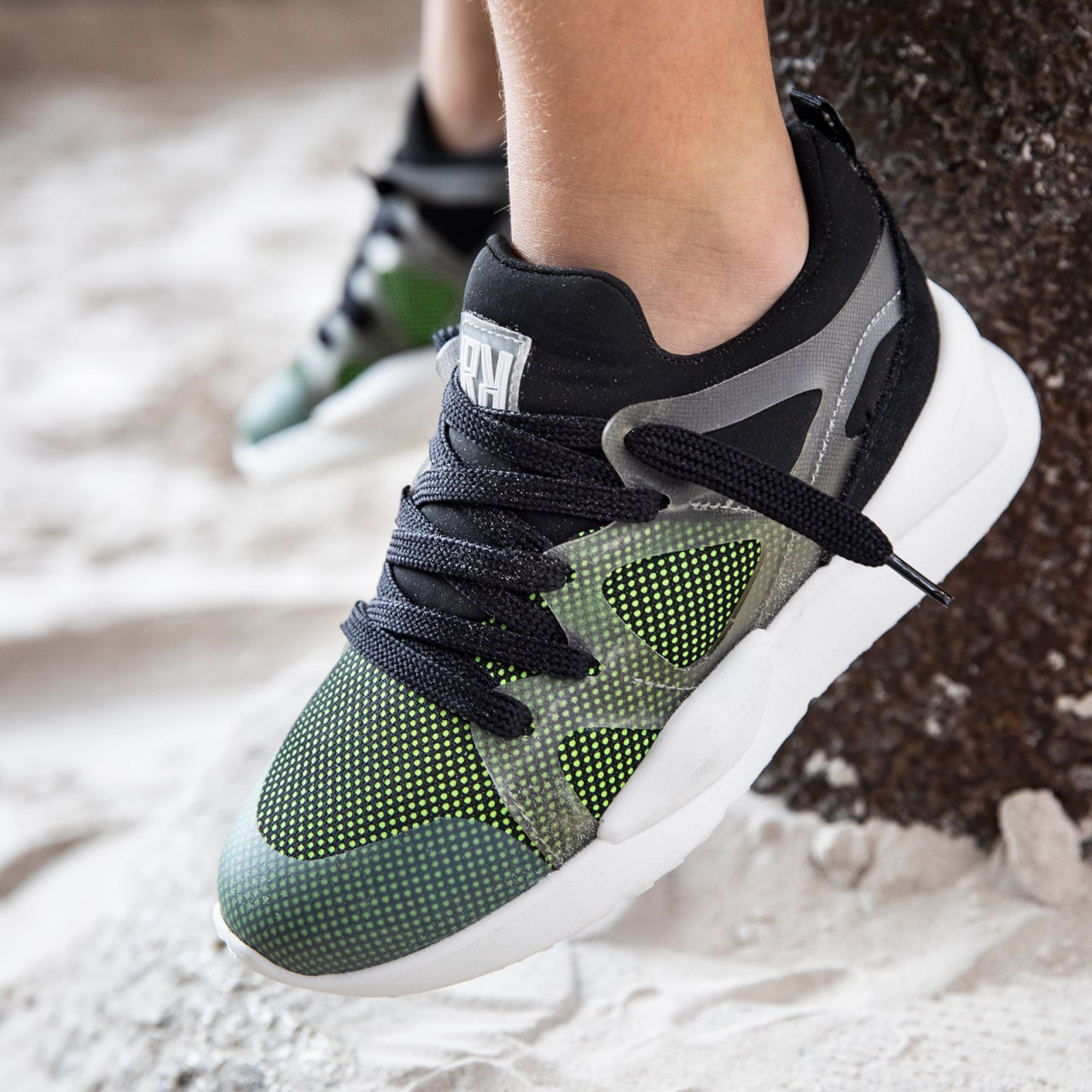 Groene Sneakers | Red-Rag 13083