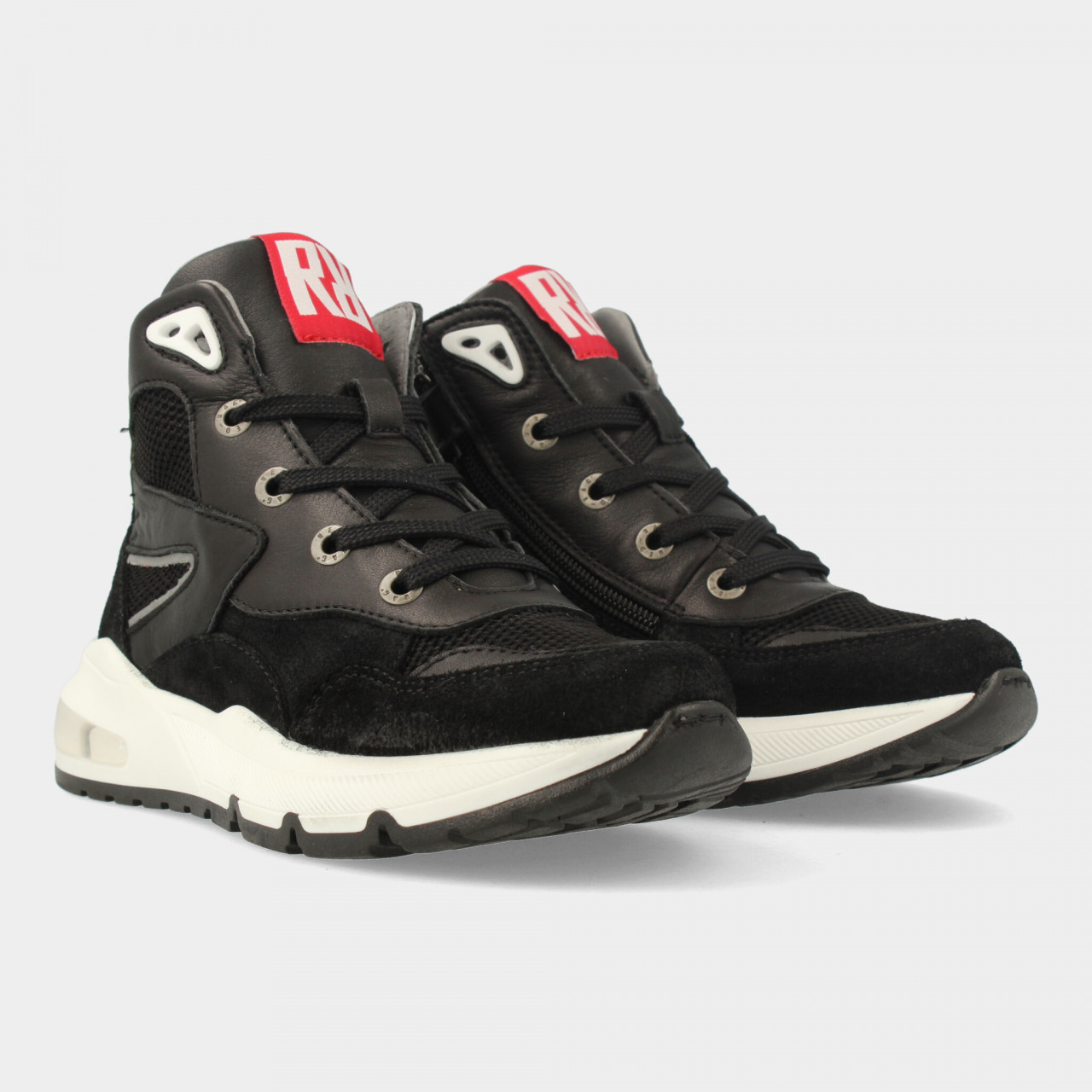 Hoge Zwarte Sneakers | Red-Rag 13683