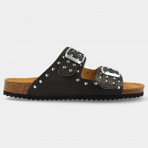 Zwarte slippers | 78010
