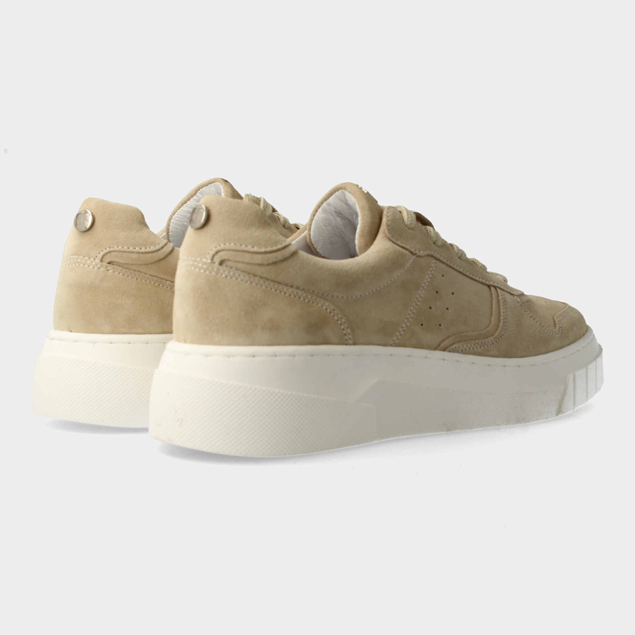 Beige suede online sneakers dames