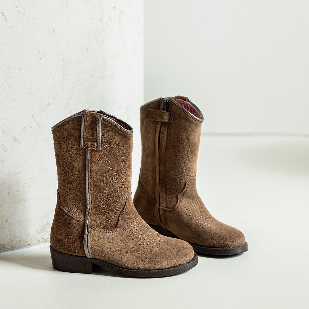 Taupe western boots | 12446