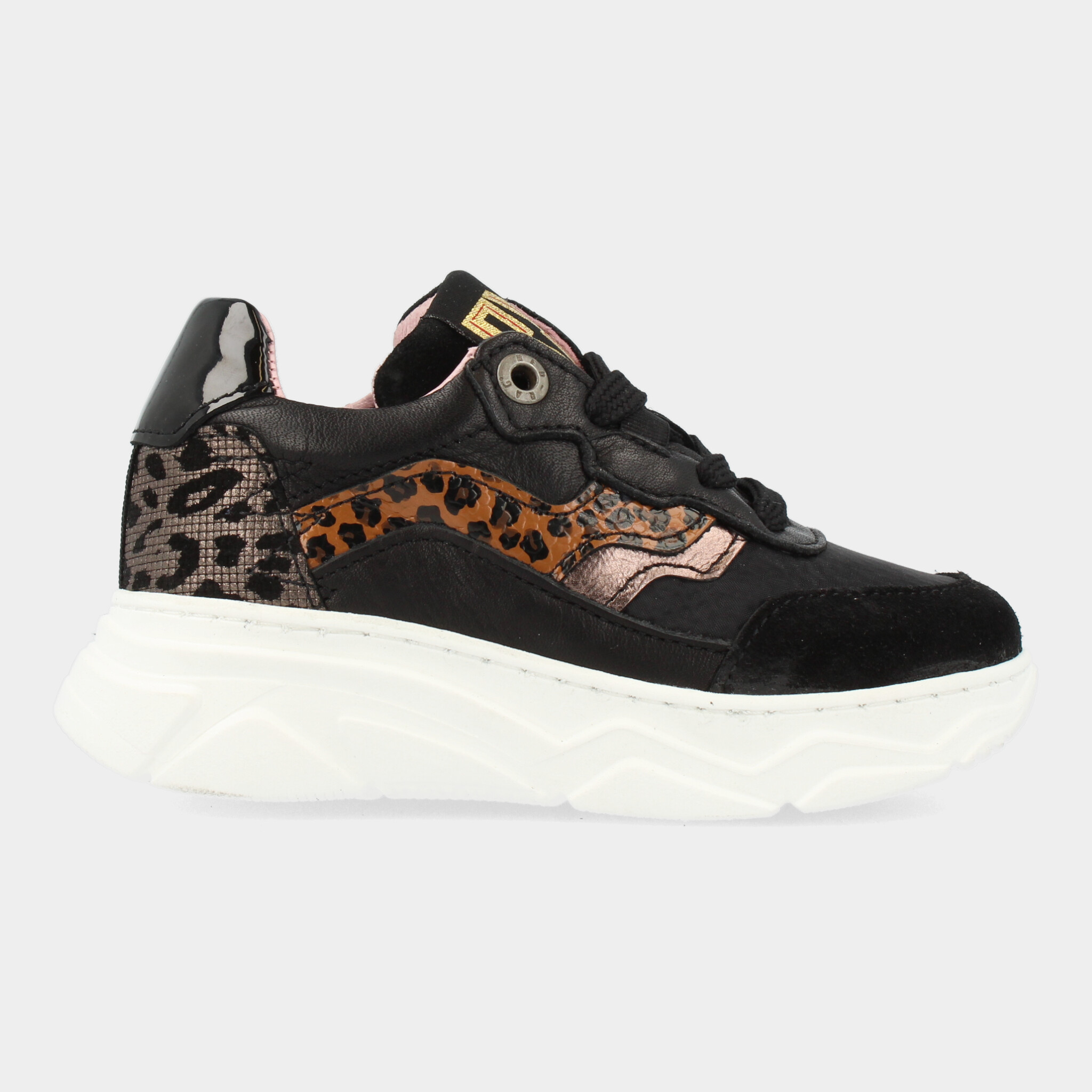 Red rag zwarte sneaker deals