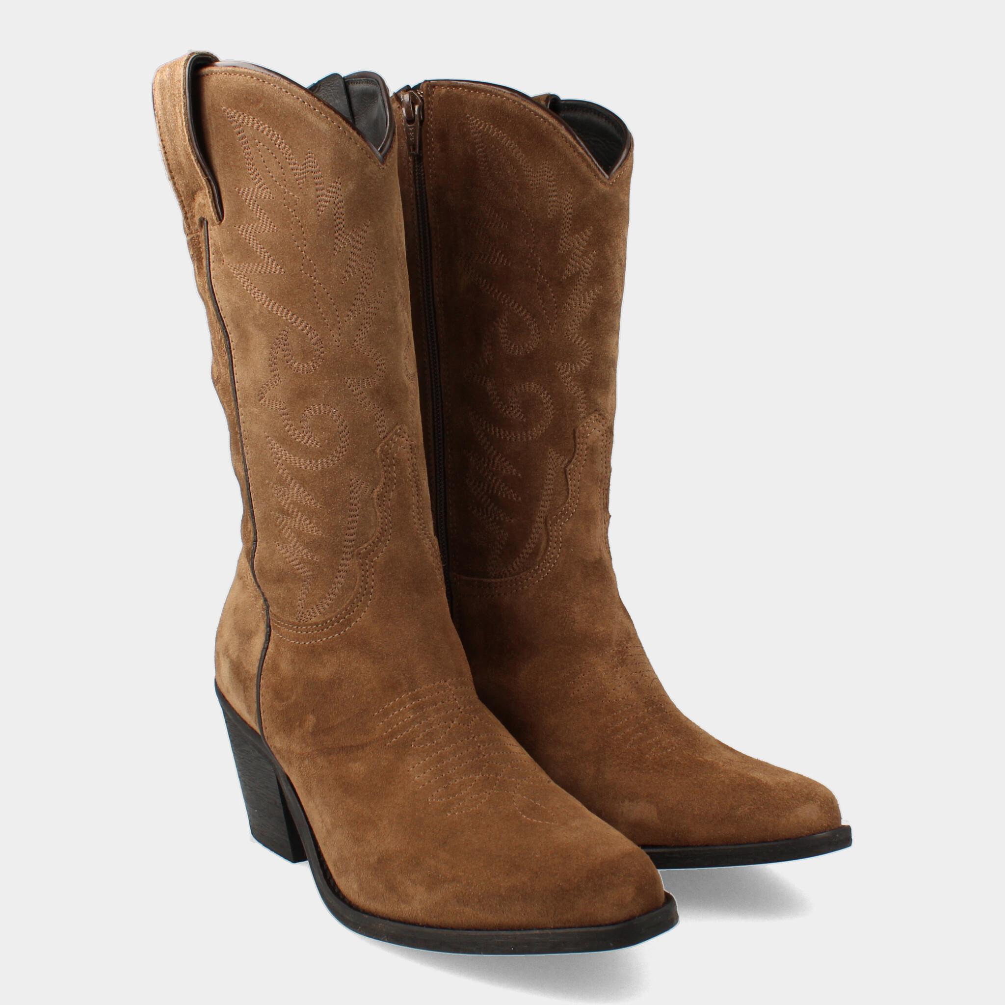 Taupe Cowboy Boots voor Dames 77370 | Red-Rag