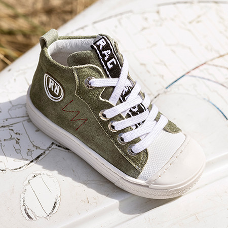Hoge Groene Sneakers Met Rits | Red-Rag 11015