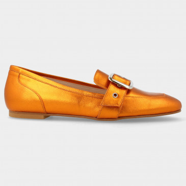 Oranje metallic loafers | 78598