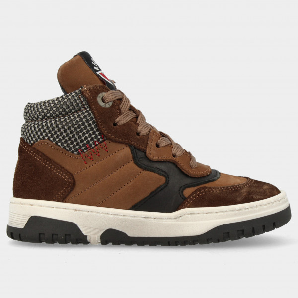 Taupe hoge sneaker | 13919