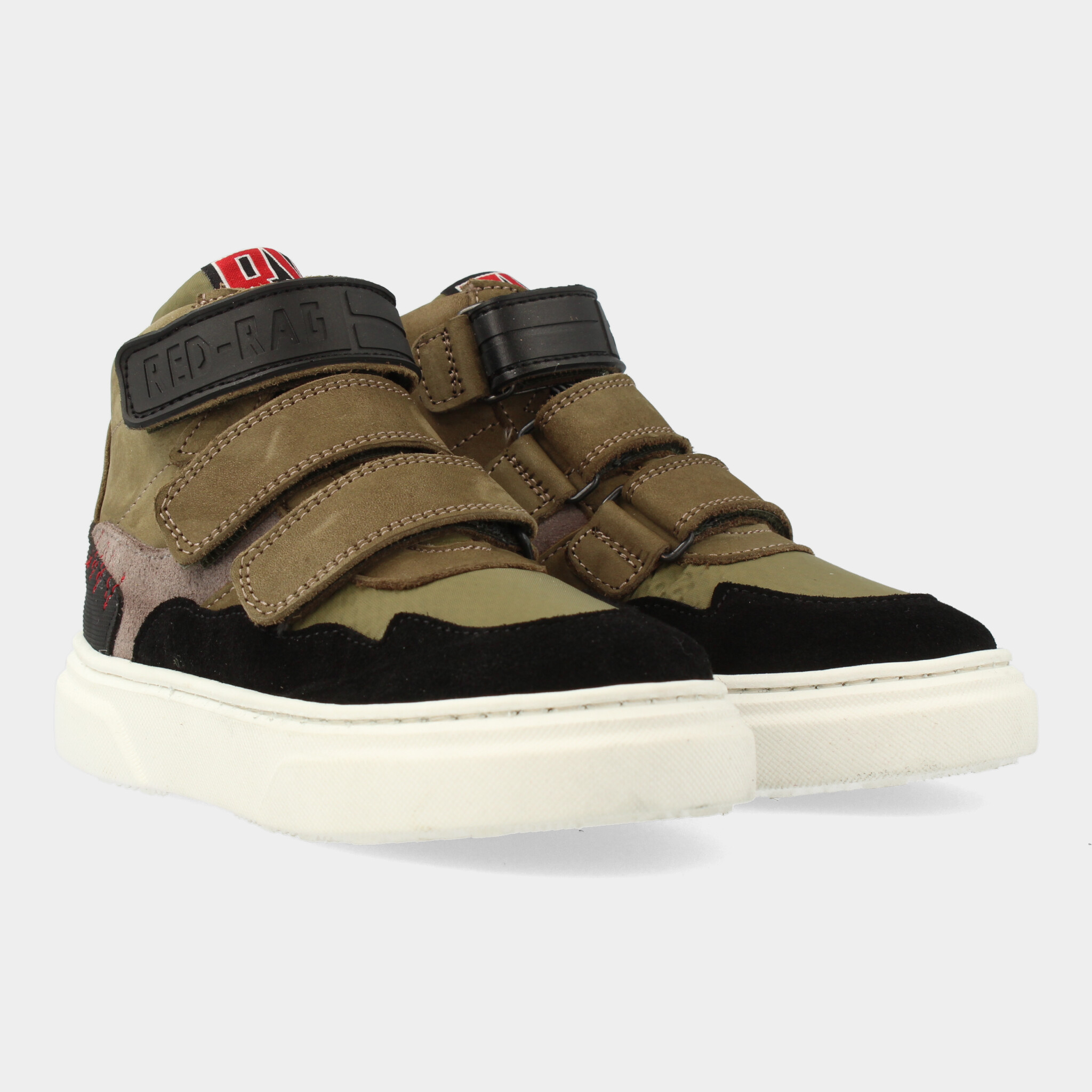 Hoge Groene Sneakers Met Klittenband Voor Jongens 13499 | Red-Rag
