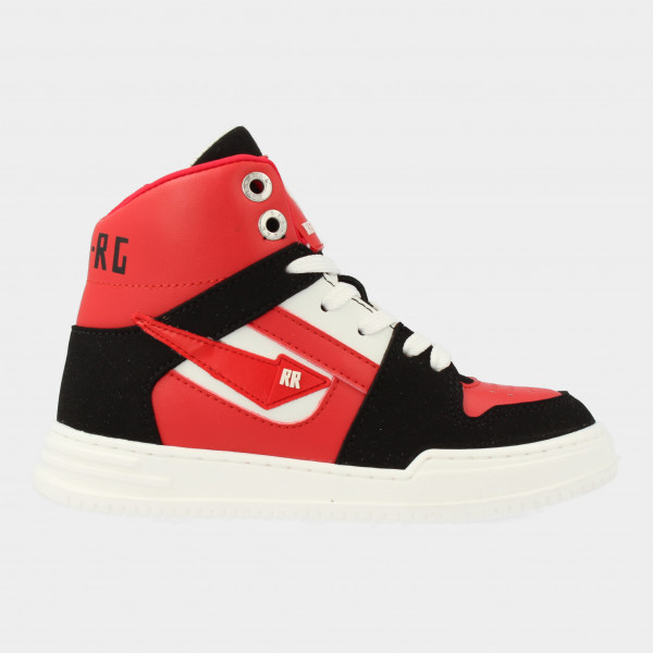 Hoge Rode Sneakers | Red-Rag 13575